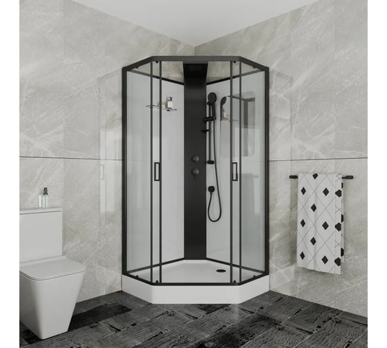 Душевая кабина Grossman ELEGANS 90х90х217 см, 6 мест GR251D