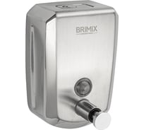 Дозатор Brimix для жидкого мыла 500 мл, из нержавеющей стали, цвет САТИН. 643