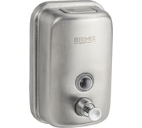 Дозатор Brimix для жидкого мыла 500 мл, из нержавеющей стали, цвет САТИН. 614