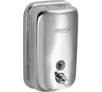 Дозатор Brimix для жидкого мыла 1000 мл, из нержавеющей стали, цвет ХРОМ. 615