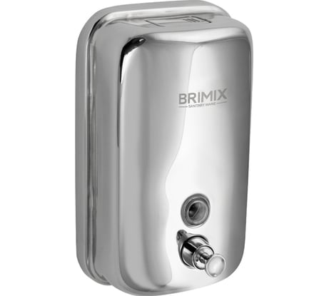 Дозатор Brimix для жидкого мыла 1000 мл, из нержавеющей стали, цвет ХРОМ. 615