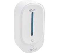 Дозатор СЕНСОРНЫЙ GFmark ПЕНА, пластик АБС, БЕЛЫЙ, большой, с полоской, 350 мл 677