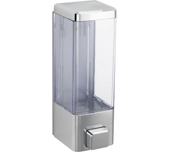 Дозатор GFmark жидкого мыла, пластиковый, хромированный, квадратный, 250 мл 623 1