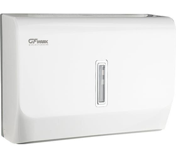 Диспенсер для бумажного полотенца GFmark Z сложения, с ключом, из АБС пластика, цвет БЕЛЫЙ. 921 1