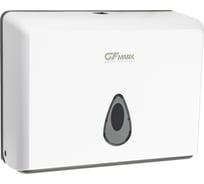Диспенсер для бумажного полотенца GFmark Z сложения, на две пачки, с ключом, из АБС пластика, цвет БЕЛЫЙ. 904