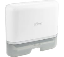 Диспенсер для бумажного полотенца GFmark Z сложения, на две пачки, с ключом, из АБС пластика, цвет БЕЛЫЙ. 911
