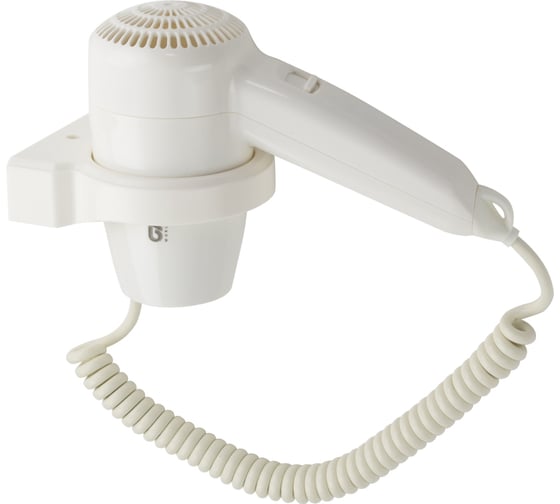 Фен для волос GFmark в ванную комнату, с Кольцевым креплением, 1300Вт 6821