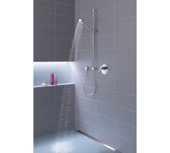 Душевой гарнитур Kludi Logo 3S 0.6 м, цвет белый/хром KL6836005-00