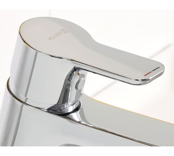 Однорычажный смеситель на умывальник Kludi PURE&EASY 70, без донного клапана KL370280565