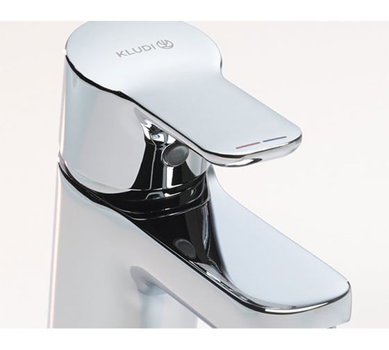 Однорычажный смеситель на умывальник Kludi PURE&EASY 70, без донного клапана KL370280565