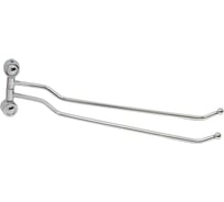 Двойной держатель для полотенца Рыжий кот B0924 хром, металл, пластик, шурупы 002485