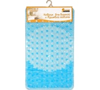 Коврик для ванной Рыжий кот BMM-66-B с массажным эффектом, голубой, 66х39 см 312216