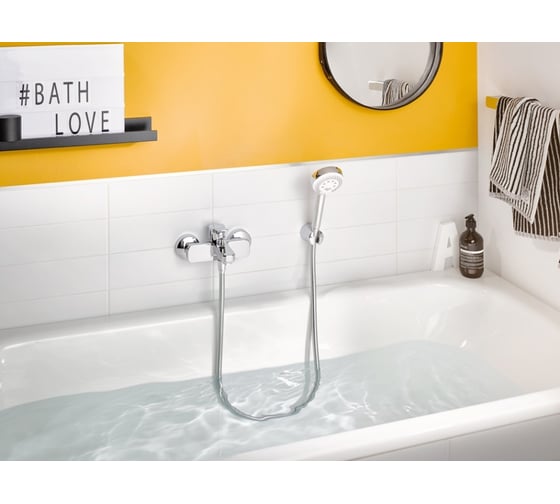 Однорычажный смеситель для ванны и душа Kludi PURE&EASY KL376810565