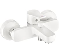 Однорычажный смеситель для ванны и душа Kludi PURE&EASY белый KL376819165