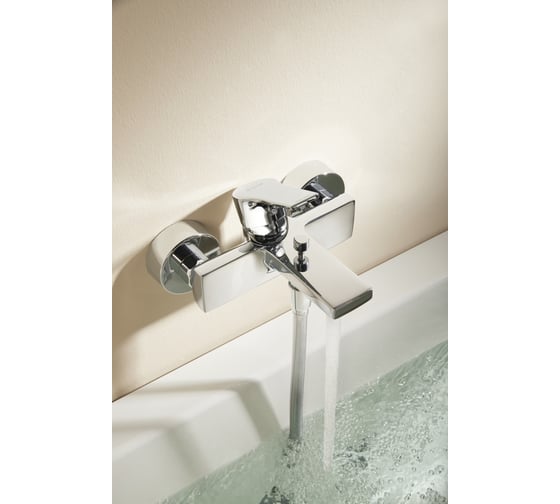 Смеситель для ванны с изливом Kludi Zenta цвет хром KL486700565