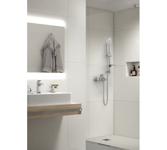 Набор 3в1: смеситель для душа и умывальника, душевой гарнитур IDEAL STANDARD ESLA BC264AA Set 00000077899
