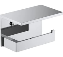 Бумагодержатель с полкой для телефона TIMO Petruma хром 15243/00