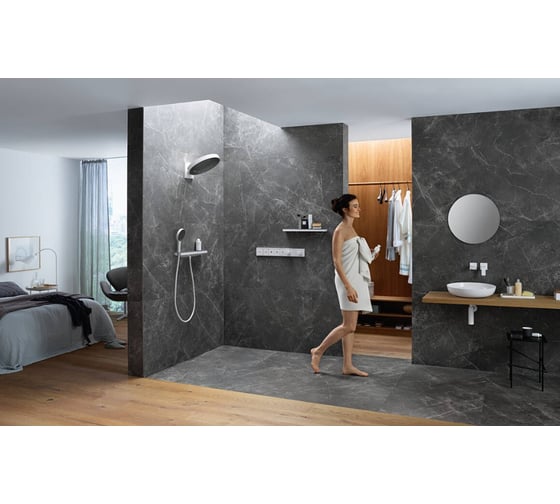 Верхний душ HANSGROHE 26234000 HG Rainfinity 360 3jet с настенным держателем 00000071206