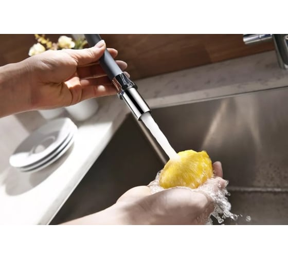 Смеситель для кухни Lemark Expert LM5082S-Gray с гибким изливом LM5082S-Gray