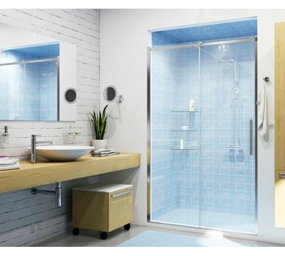 Душевая дверь WasserKRAFT Dinke/Alme 58R30/15R30