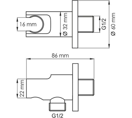 Подключение шланга WasserKRAFT латунь A148