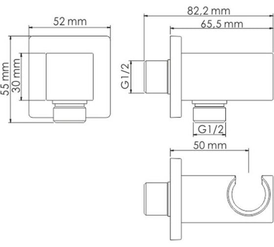 Подключение шланга WasserKRAFT A125