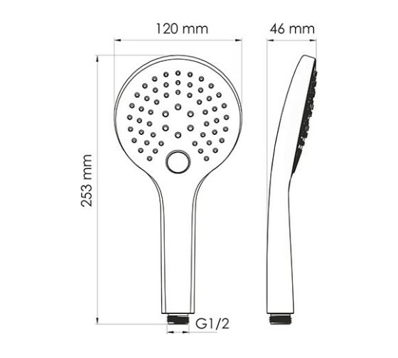 Лейка WasserKRAFT 3-функциональная ABS-пластик A155