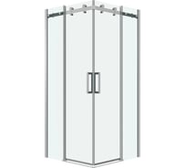 Душевое ограждение Grossman Classic 100х100х195 см, квадрат, раздвижное, хром, стекло прозрачное, 2 места 300.K33.04.1010.10.00