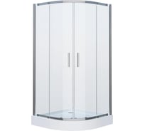 Душевое ограждение Grossman Classic 90х90х190 см, полукруг, двери раздвижные 1 место GR-0090