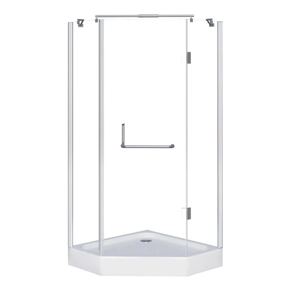 Душевое ограждение Grossman Classic 90*90*185 трапеция, дверь распашная ...