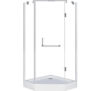 Душевое ограждение Grossman Classic 90*90*185 трапеция, дверь распашная 2 места GR-8090