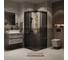 Душевое ограждение Grossman Classic 80х80х195 см, квадрат, раздвижное, черный матовый, стекло тонированное, 2 места 300.K33.04.8080.21.10 6