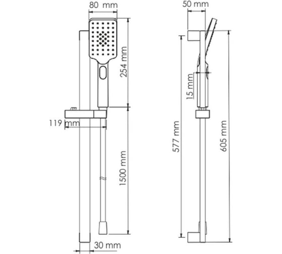 Душевой комплект WasserKRAFT A145