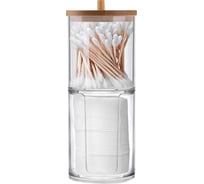 Органайзер для косметики ватных дисков и палочек контейнер Oqqi 19x7х7 FHP-2