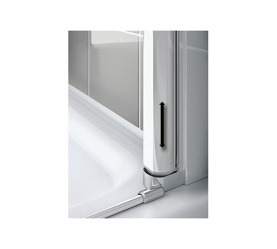 Двустворчатая маятниковая дверь KERMI CADA XS CK PTD 07020 VPK 660-710/2000 00000053007