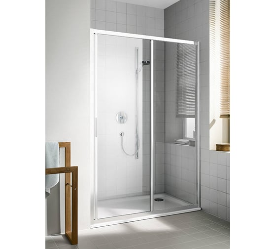 Двустворчатая раздвижная дверь KERMI CADA XS 1170-1210/2000, с панелью справа CK G2R 12020 VPK 00000038334