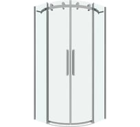 Душевое ограждение Grossman Classic 90х90х195 см, полукруг, раздвижное, хром, стекло прозрачное,1 место 301.K33.04.9090.10.00