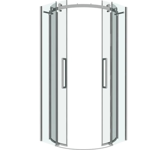 Душевое ограждение Grossman Classic 90х90х195 см, полукруг, раздвижное, хром, стекло прозрачное,1 место 301.K33.04.9090.10.00