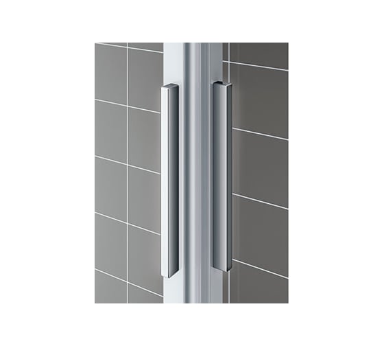 Двустворчатая раздвижная дверь KERMI CADA XS 1070-1110/2000, с панелью слева, ESG Clean CK G2L 11020 VPK 00000038274