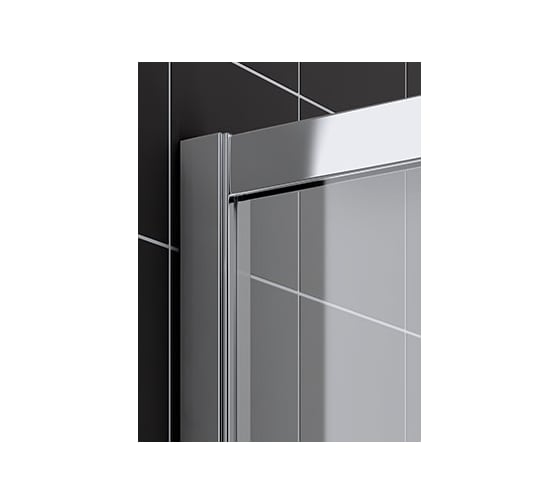 Двустворчатая раздвижная дверь KERMI CADA XS 1070-1110/2000, с панелью слева, ESG Clean CK G2L 11020 VPK 00000038274