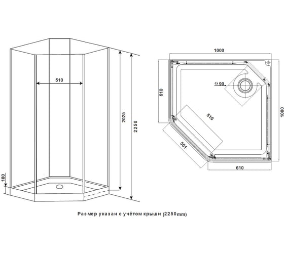 Душевая кабина TIMO Premium ILMA 100100222 ILMA701