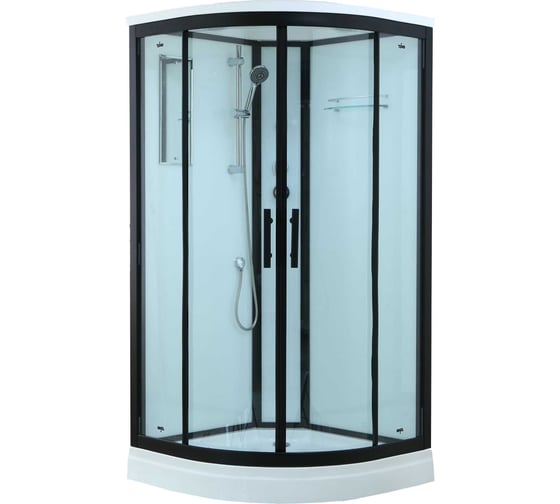 Душевая кабина TIMO Standart Black 100х100х220 T-6601B