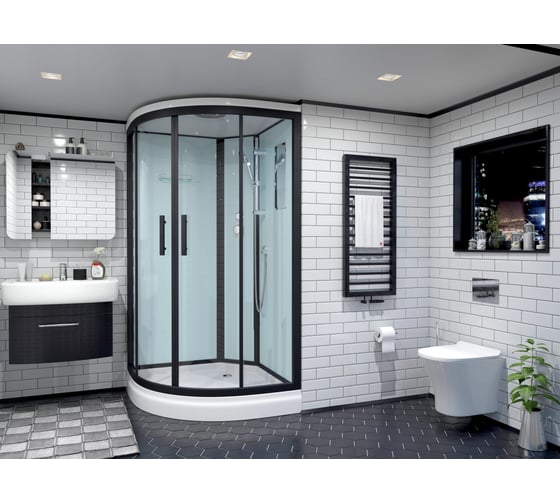 Душевая кабина TIMO Standart Black 120х85х220 T-6602BL