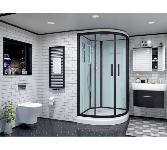 Душевая кабина TIMO Standart Black 120х85х220 T-6602BR