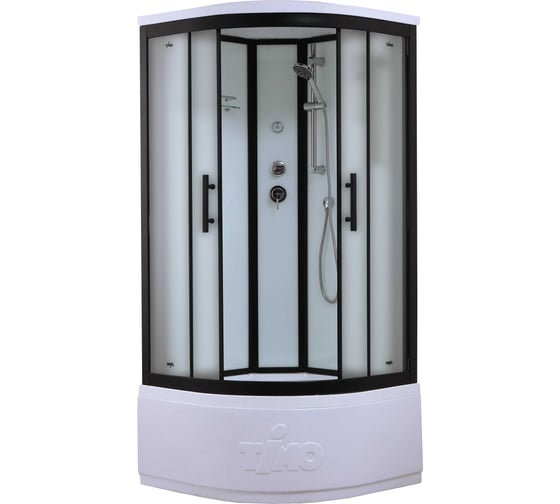 Душевая кабина TIMO Standart Black Fabric 100х100х220 T-6600BF