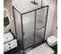 Боковая стенка Grossman Style 90*195 см, черный матовый, стекло шиншилла, 1 место 200.K33.05.90.21.02 5