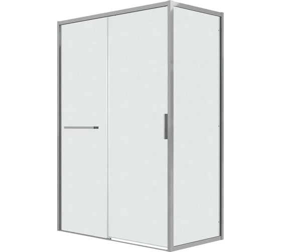 Боковая стенка Grossman Style 90*195 см, хром, стекло шиншилла, 1 место 200.K33.05.90.10.02