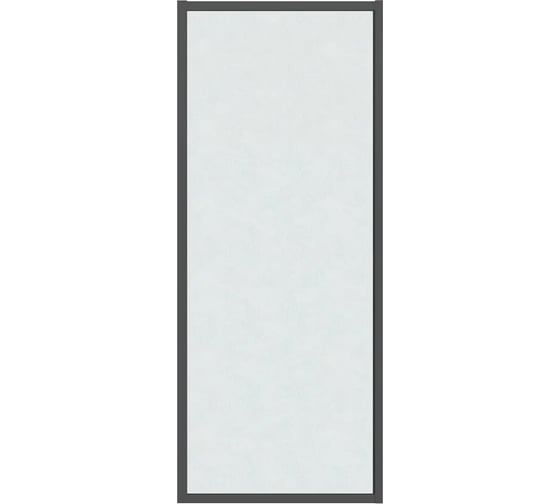 Боковая стенка Grossman Style 70*195 см, черный матовый, стекло шиншилла, 1 место 200.K33.05.70.21.02 1