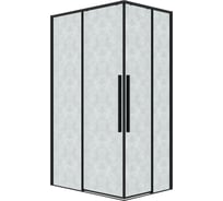 Душевое ограждение Grossman Galaxy (90х70х195) прямоугольный, раздвижные, черный матовый, стекло шиншил 300.K33.01.9070.21.02