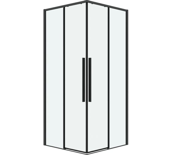 Душевое ограждение Grossman Galaxy (100х100х195) квадрат, раздвижные, графит сатин, стекло прозрачное 300.K33.01.1010.42.00